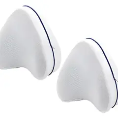 GENERICO - Pack X2 Cojín Almohada Ortopédica Piernas Viscoelástica Blanco - 228242 X 2
