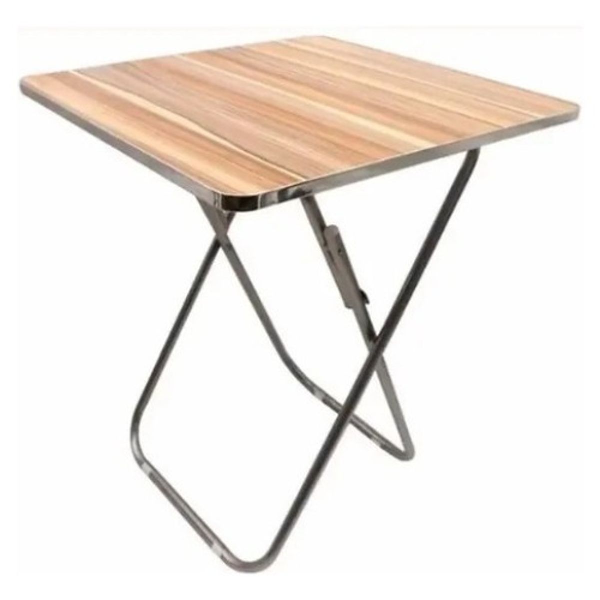 GENERICO - Mesa Plegable Portatil 60 Cm Para Exterior Multifuncional Marron Oscuro - 300014