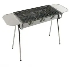 GENERICO - Estufa Parrilla Parrillera Plegable Barbacoa Asado Portatil Plata - 262232