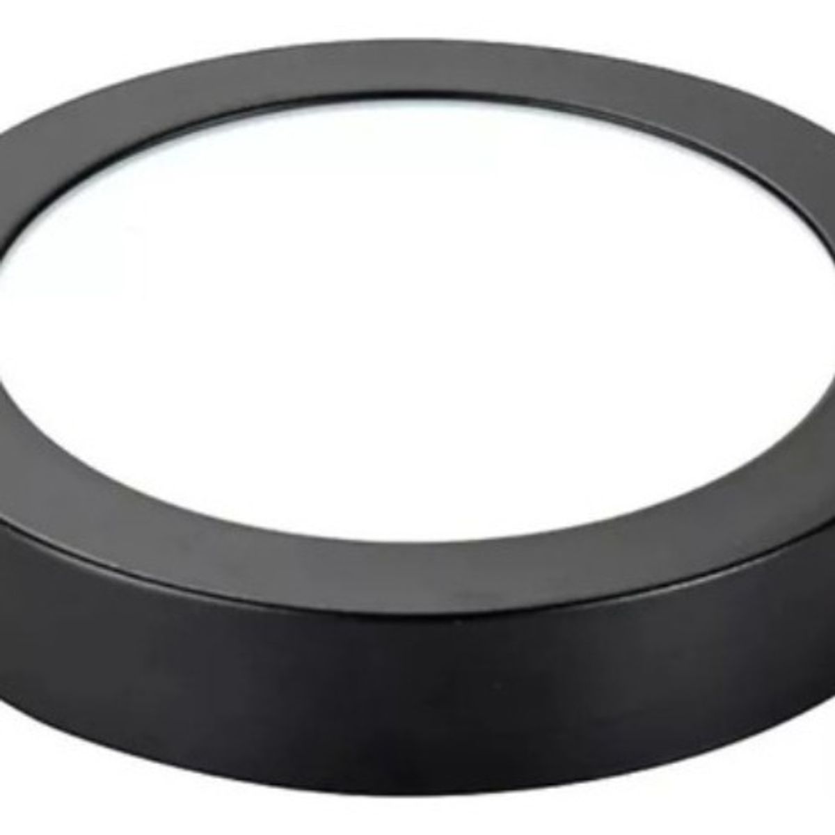 GENERICO - X10 Foco Led Negro 12w Redondo Sobrepuesto Luz Fria Plafon Negro - 003366
