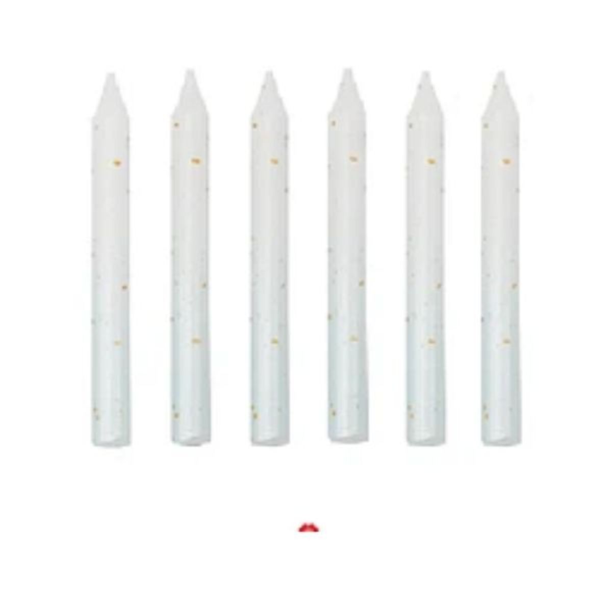 GENERICO - Vela degrade celeste 6pcs 8cm