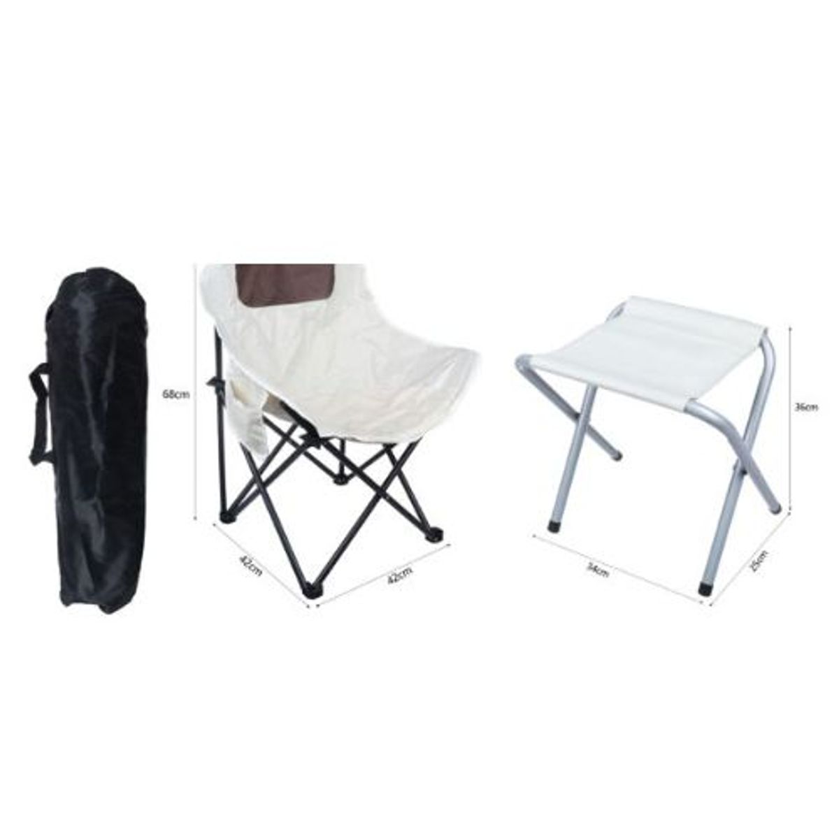 GENERICO - SILLA PLEGABLE BLANCA