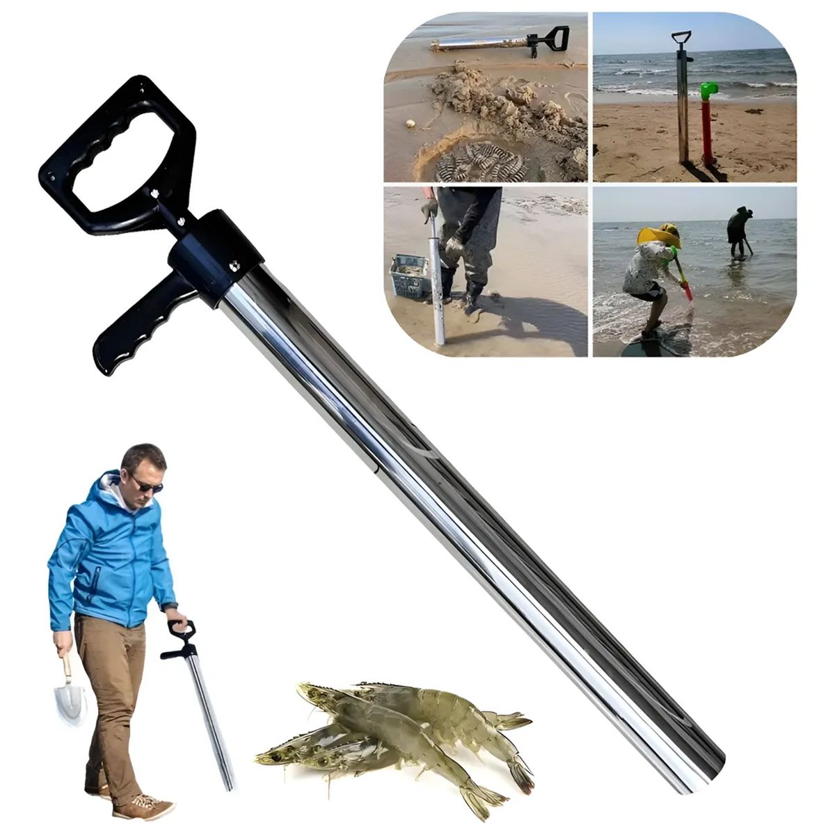 GENERICO - Extractor Camarones De Playa,dispositivo Captura De Mariscos