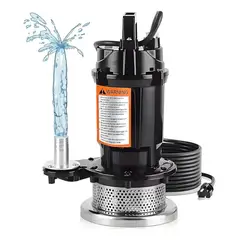 EVERSO - Bomba De Agua Sumergible 370w1500lh, Bomba Sumergible Agua