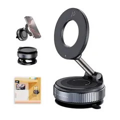 GENERICO - Soporte Para Teléfono Magnético Doblar IPhone Android Negro