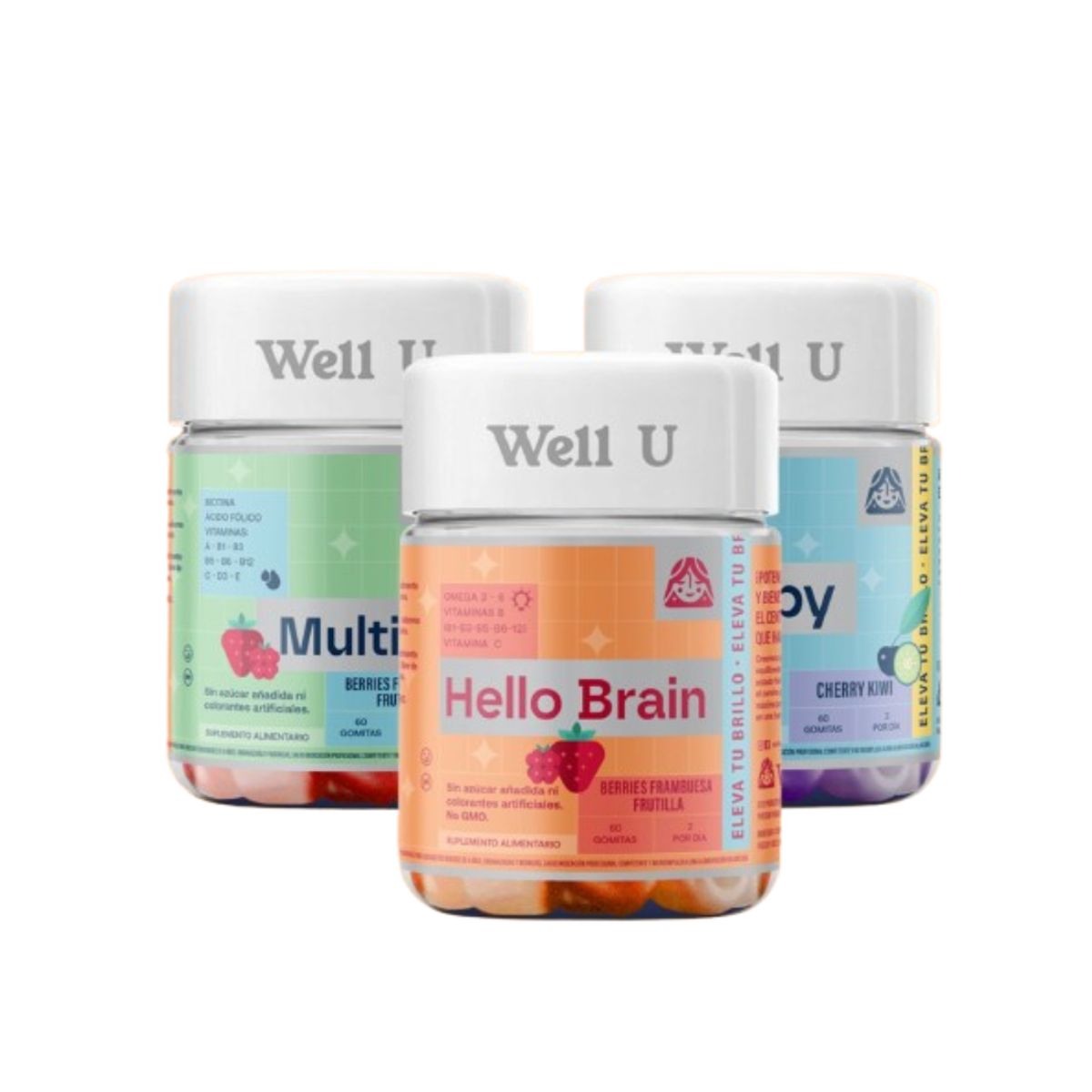 WELL U - Pack Back to School Hello Brain, Sleepy, Multivit Well U