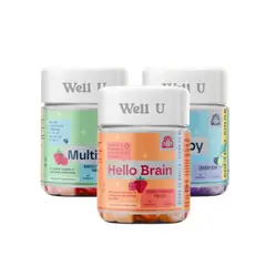 WELL U - Pack Back to School Hello Brain, Sleepy, Multivit