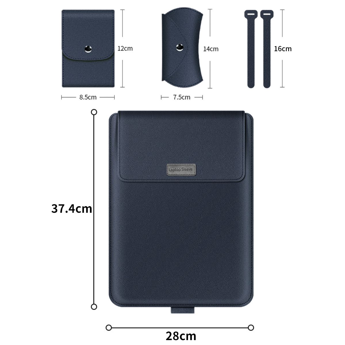 KINDA NICE - Funda Universal Para Laptop 15.4 / 15.6 / 16.1 Azul oscuro