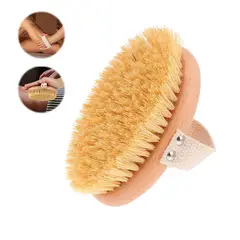 GENERICO - Cepillo De Cuerpo Natural Madera Maciza Melena Oval Baño