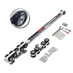 GENERICO - Kit Riel Corredera Buffer Bidireccional Granero Estirar 80kg