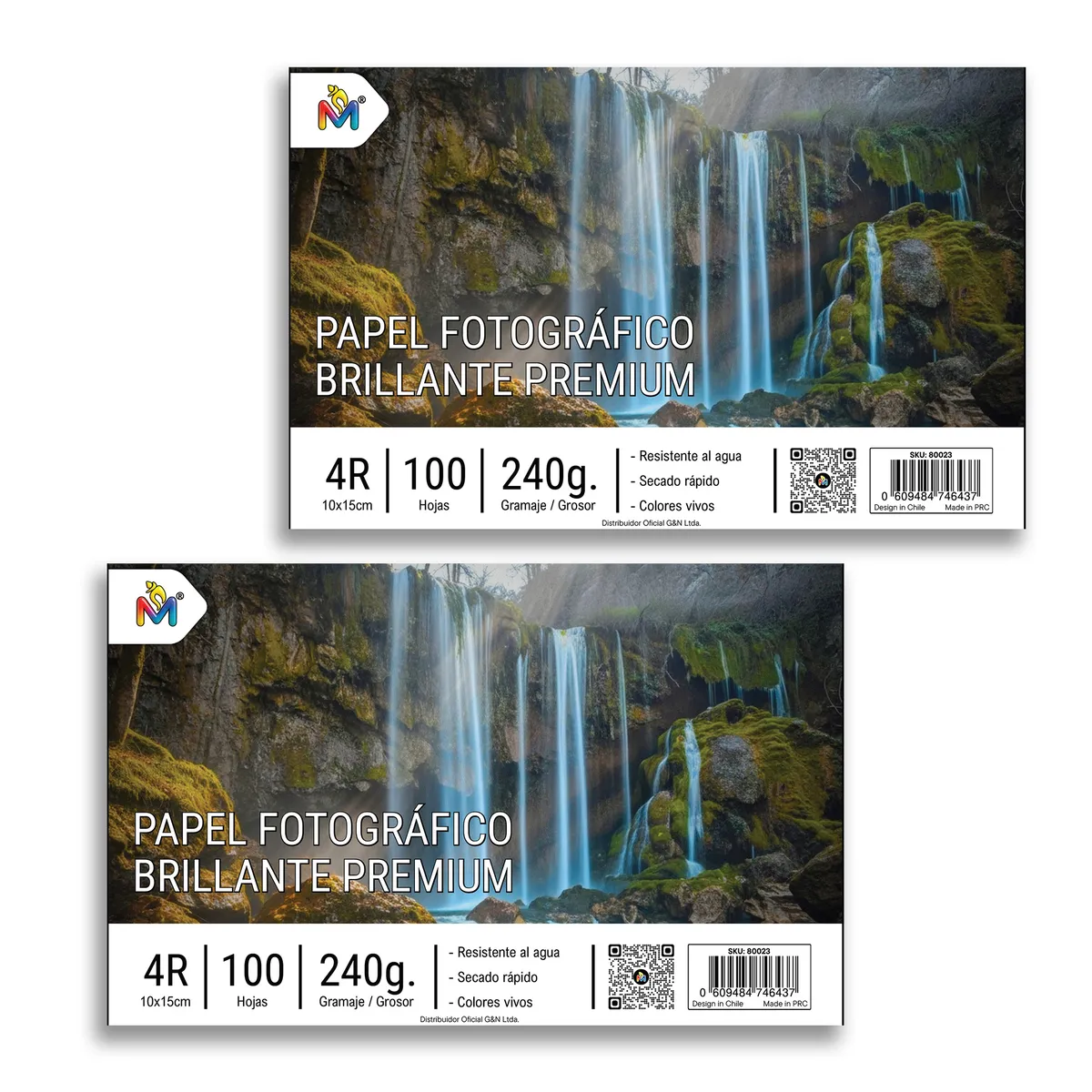 MALIK - 2x Papel Foto 10x15 240g - 200 Hojas 5760 Dpi Pro Glossy