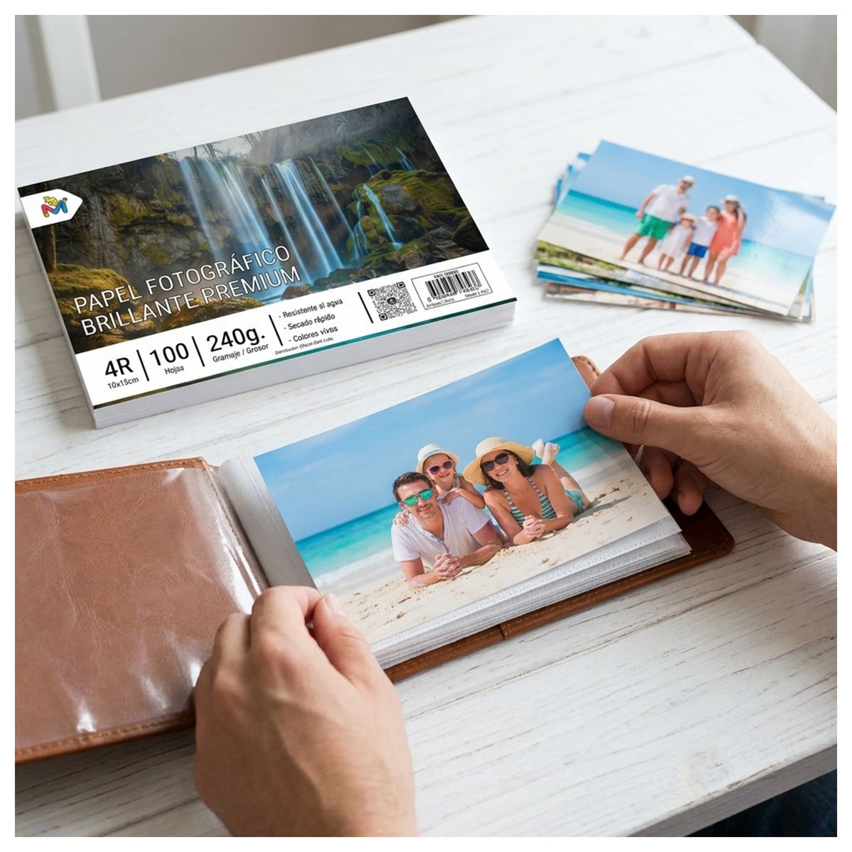 MALIK - 2x Papel Foto 10x15 240g - 200 Hojas 5760 Dpi Pro Glossy