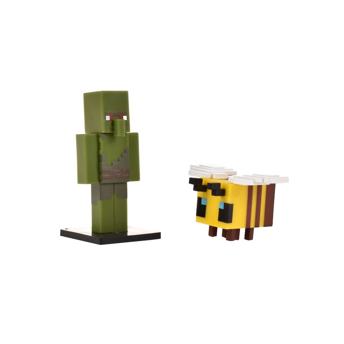 MINECRAFT - Set 2 Figuras 6 Cms Toppeez Minecraft - Aldeano Zombie