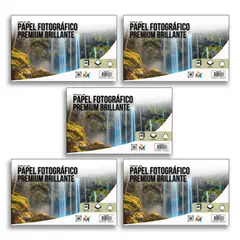 MALIK - Kit 500 Hojas Papel Foto 10x15 240gr - Glossy Profesional
