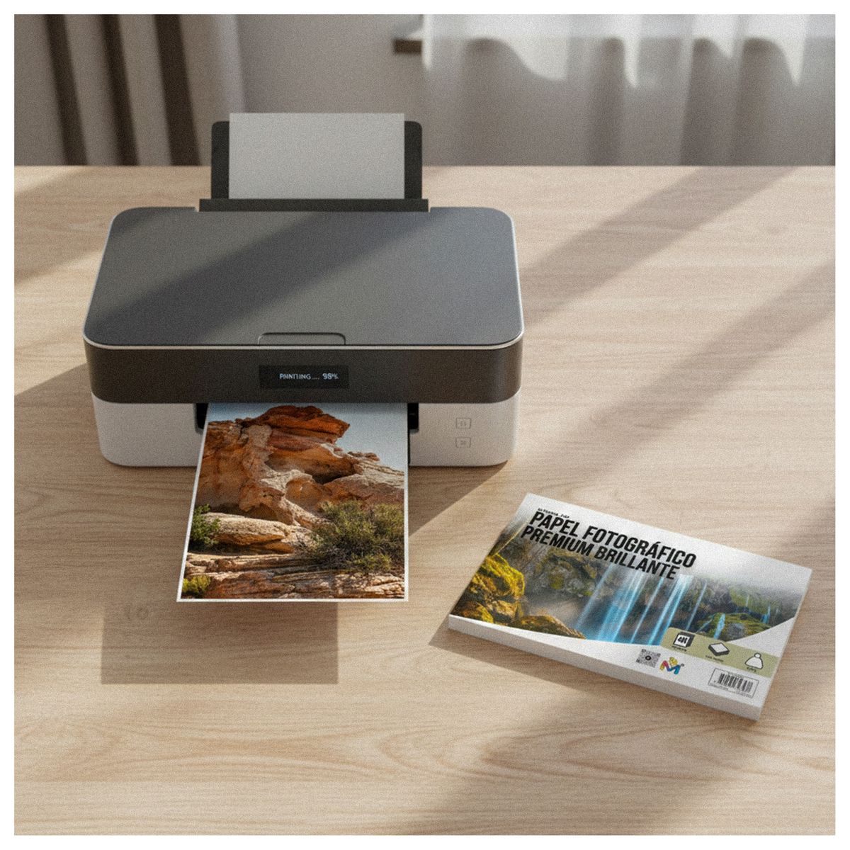 MALIK - 10x Papel Foto 10x15 240g - 1000 Hojas 5760 Dpi Pro Glossy