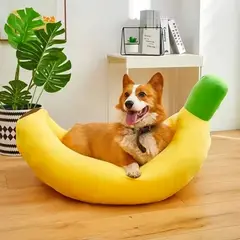 MASCO TODO - Cama Banana Ultrasuave para mascotas Perros Gatos Talla L