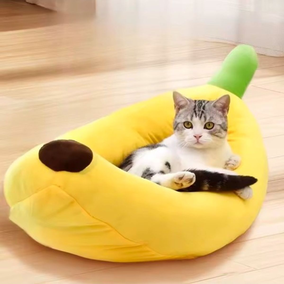 MASCO TODO - Cama Banana Ultrasuave para mascotas Perros Gatos Talla L