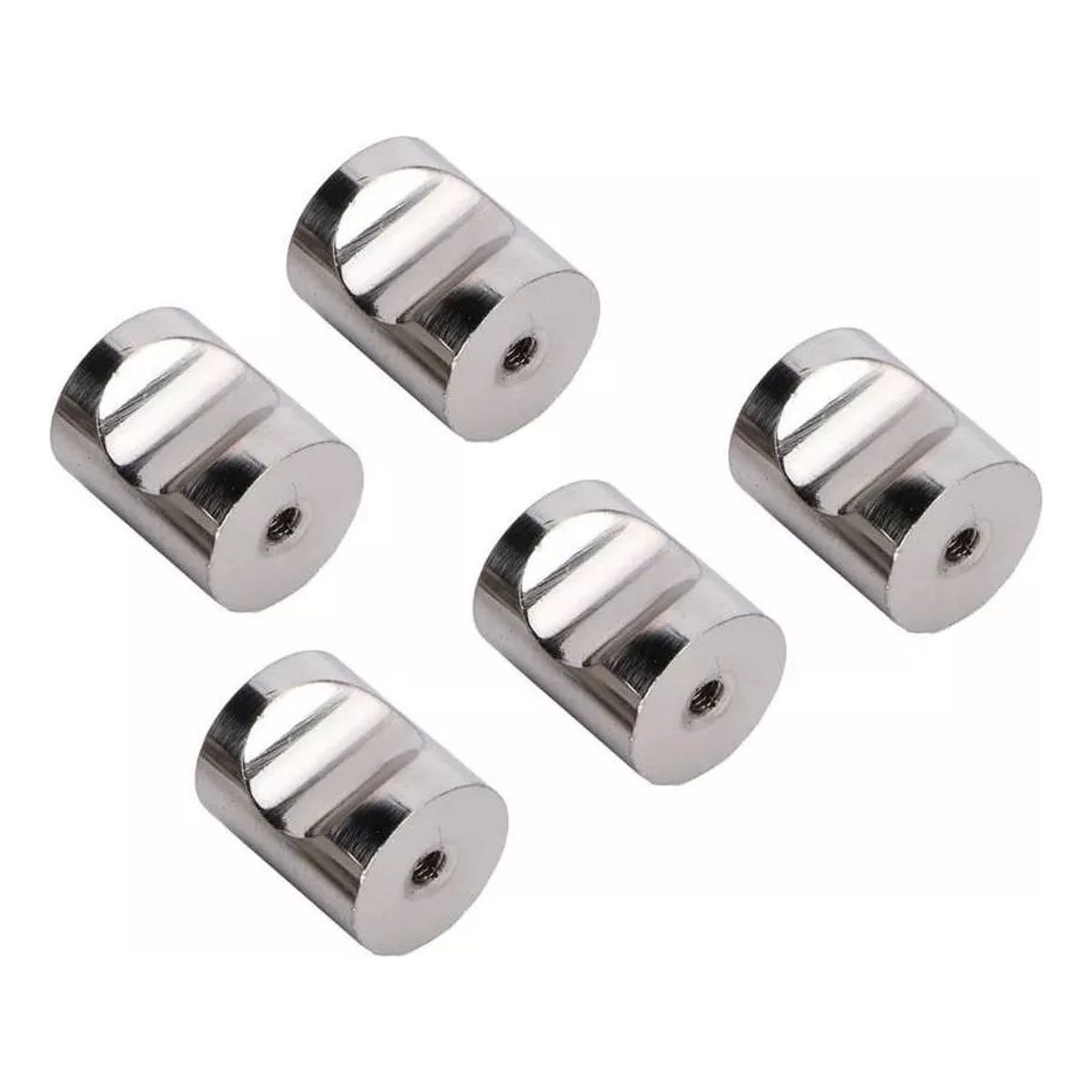 GENERICO - Tirador Perilla Balin + Tornillo Pack 5 Unid 30x25mm Cajon Plata - 338028