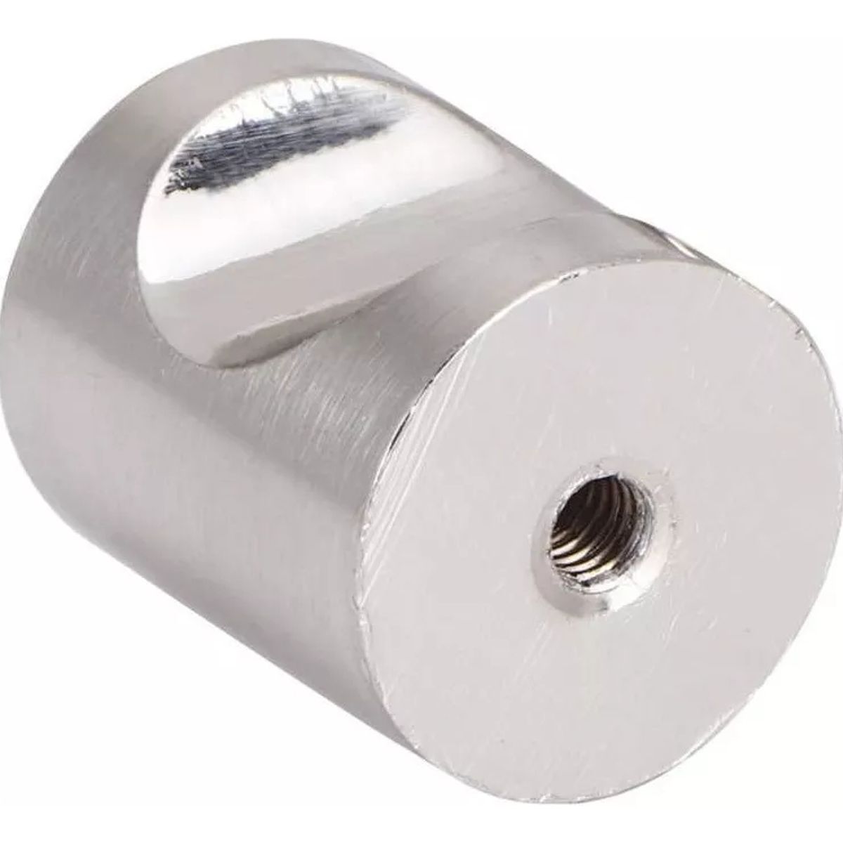 GENERICO - Tirador Perilla Balin + Tornillo Pack 5 Unid 30x25mm Cajon Plata - 338028