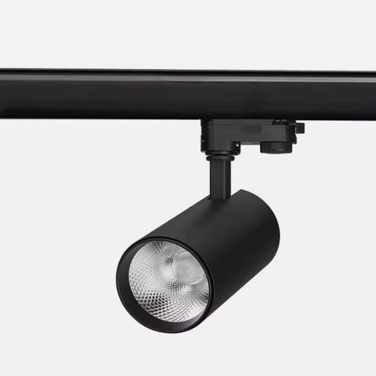 GENERICO - Foco Riel Trifásico Negro 20w 3000k Luz Cálida Profesional Negro Negro - 003401