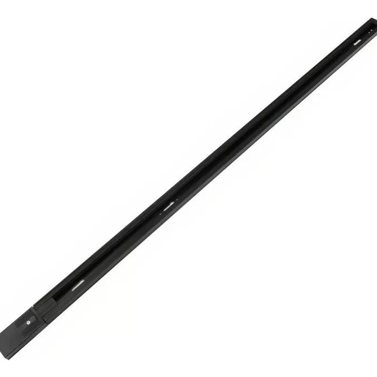 GENERICO - Riel Monofásico Energizado Blanco Para Foco Led Tramo 2 Mts Negro - 003404