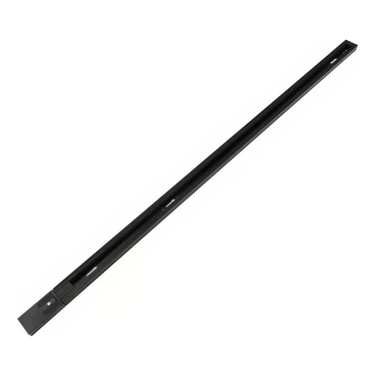 GENERICO - Riel Monofásico Energizado Blanco Para Foco Led Tramo 2 Mts Negro - 003404