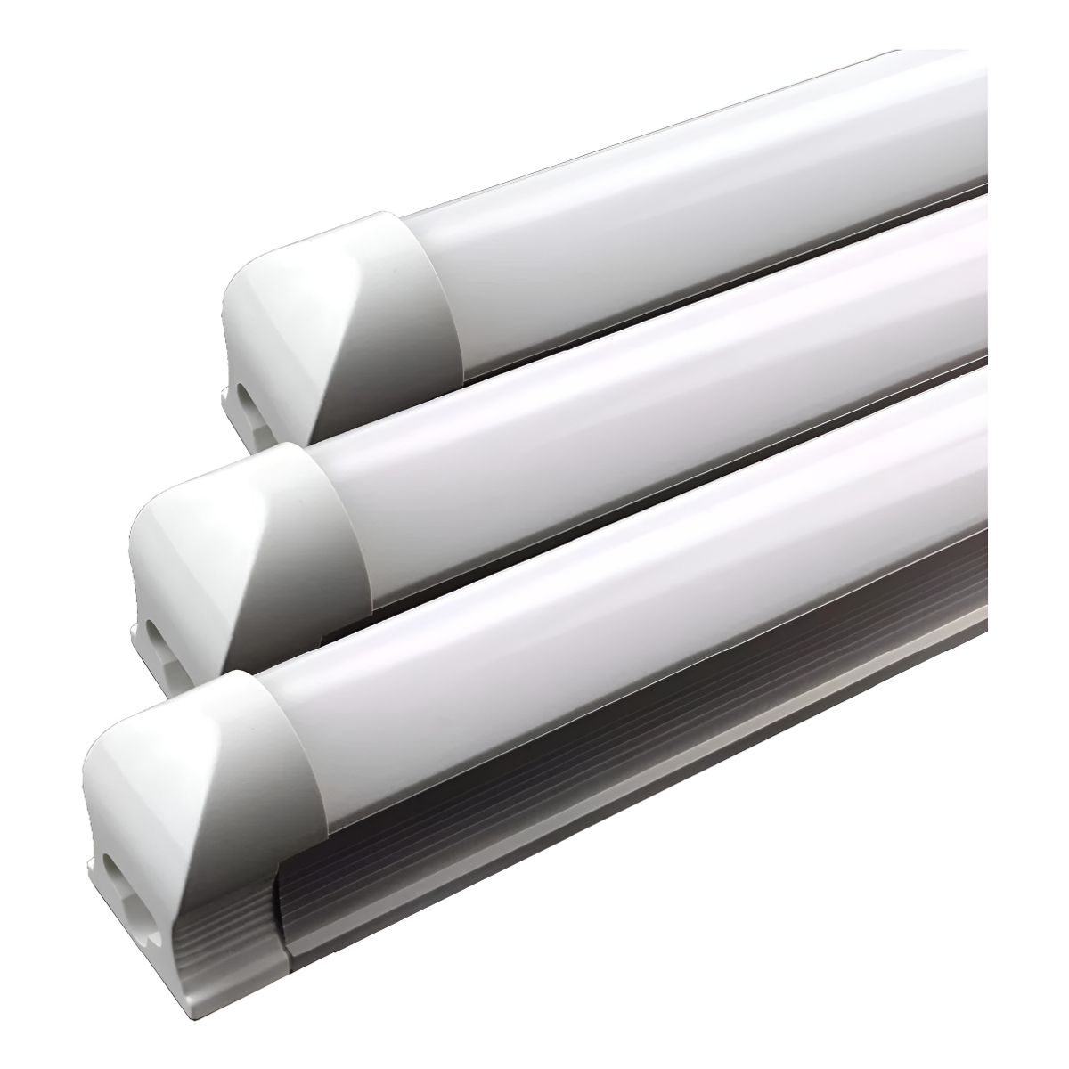 GENERICO - X5 Tubo Led Con Base Canoa 18w T8 120cm Luz Calida 3000k Blanco Cálido - 003109