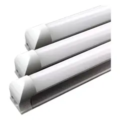 GENERICO - X5 Tubo Led Con Base Canoa 18w T8 120cm Luz Calida 3000k Blanco Cálido - 003109