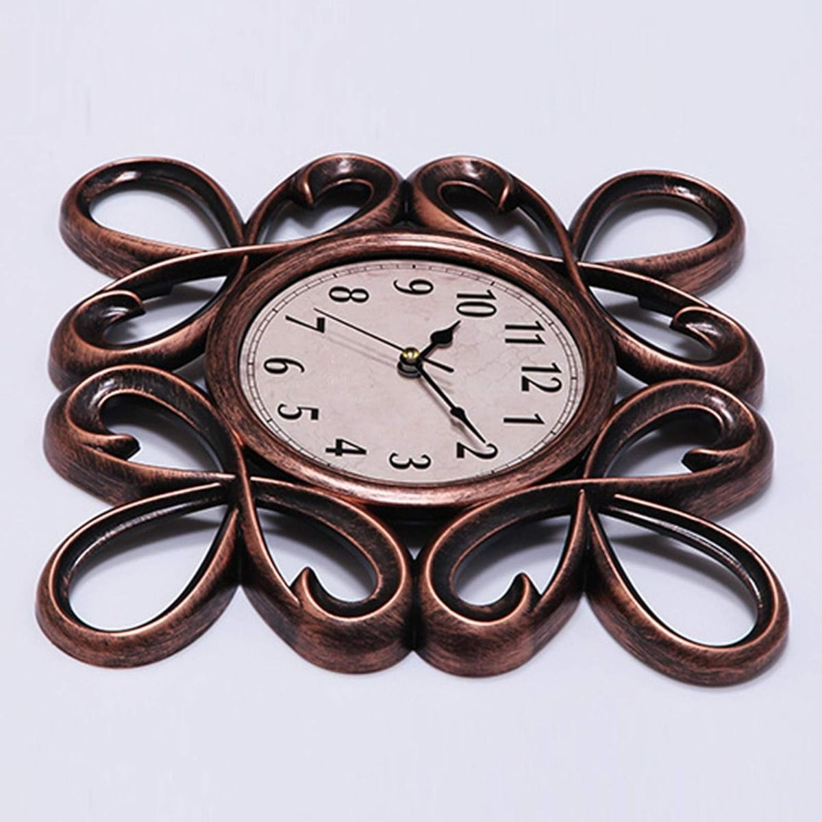 GENERICO - Reloj Mural De Pared Redondo Decorativo Tribal Silencioso Dorado - 276013
