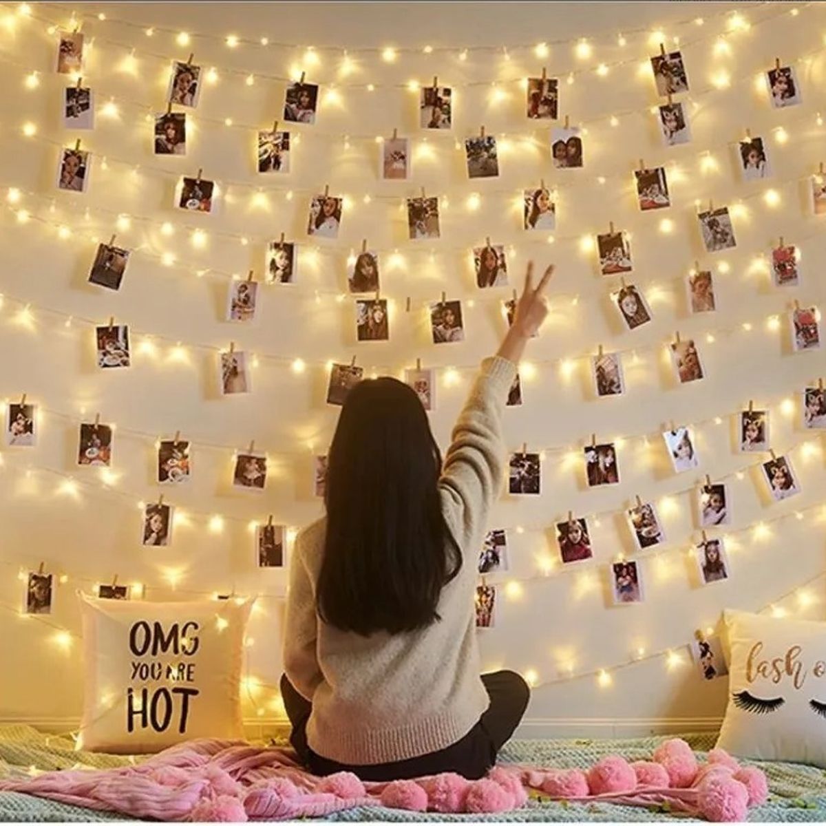 GENERICO - Guirnalda Luces Led Clip 20 Pinzas Perritos Porta Foto 4 Mts 263003 C17