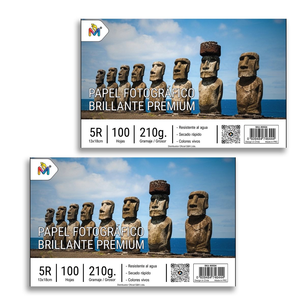 MALIK - Pack x2 Papel Foto 13x18 210g - 200 Hojas Brillante Premium