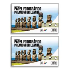 MALIK - Papel Foto Glossy 13x18 210g - 200 Hojas Waterproof 5x7"