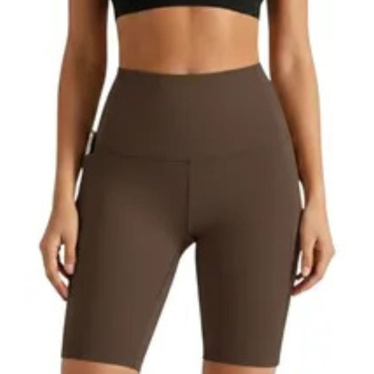 LOOK SHOP - Calza Corta Mujer, Short Deportivo Tiro Alto, Bolsillos 0358