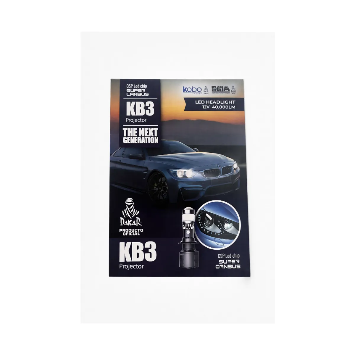 GENERICO - Kit Ampolletas Led Dakar Dual KB3 H7 40000 Lumenes 42W