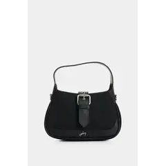 VELEZ - Vélez Cartera En Lona Y Cuero Mujer Nácar Negro