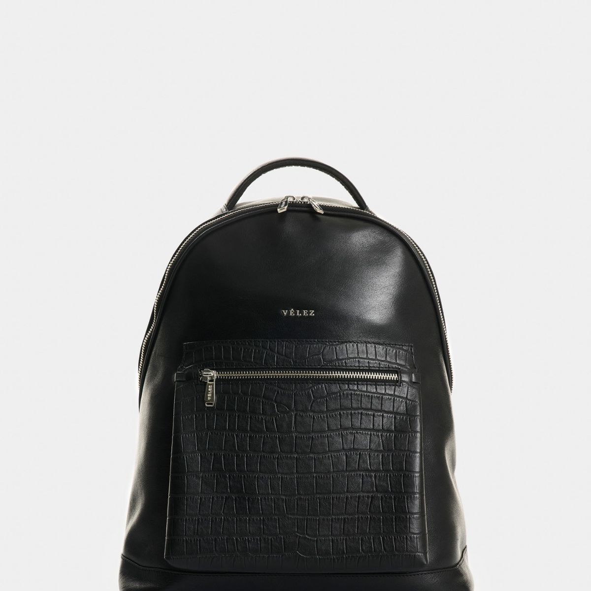 VELEZ - Vélez Mochila De Cuero Grabado  Mujer Floral Negro