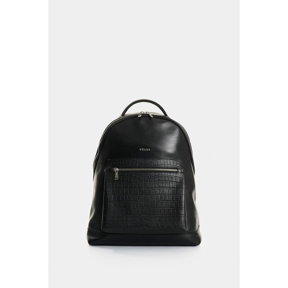 VELEZ - Vélez Mochila De Cuero Grabado  Mujer Floral Negro