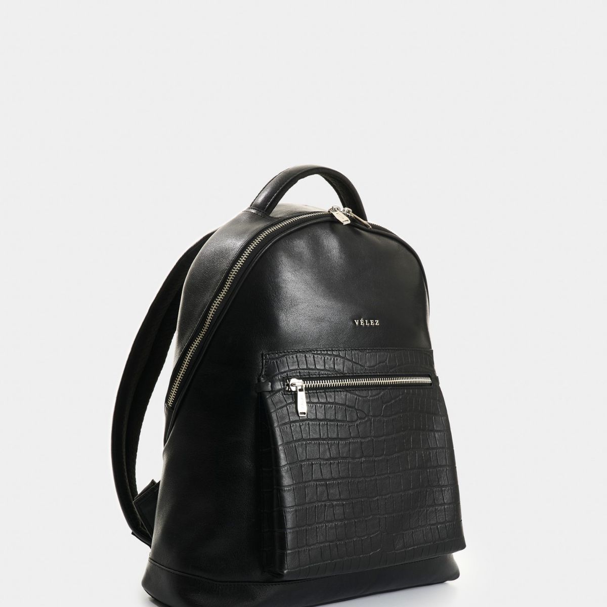 VELEZ - Vélez Mochila De Cuero Grabado  Mujer Floral Negro