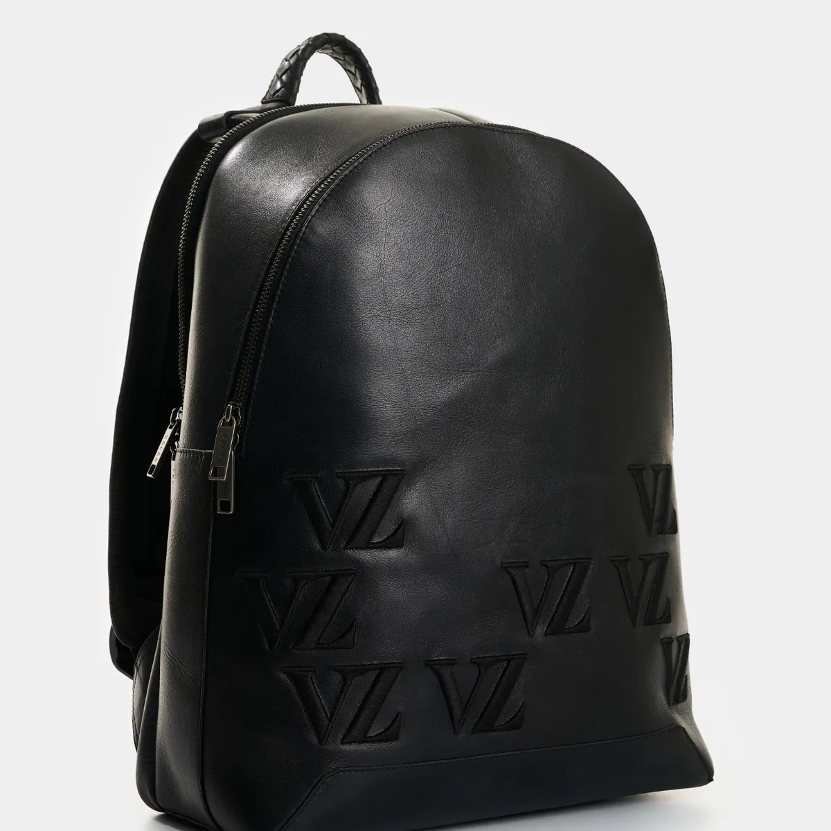 VELEZ - Vélez Mochila De Cuero Para Hombre Ocean Monogram Negro
