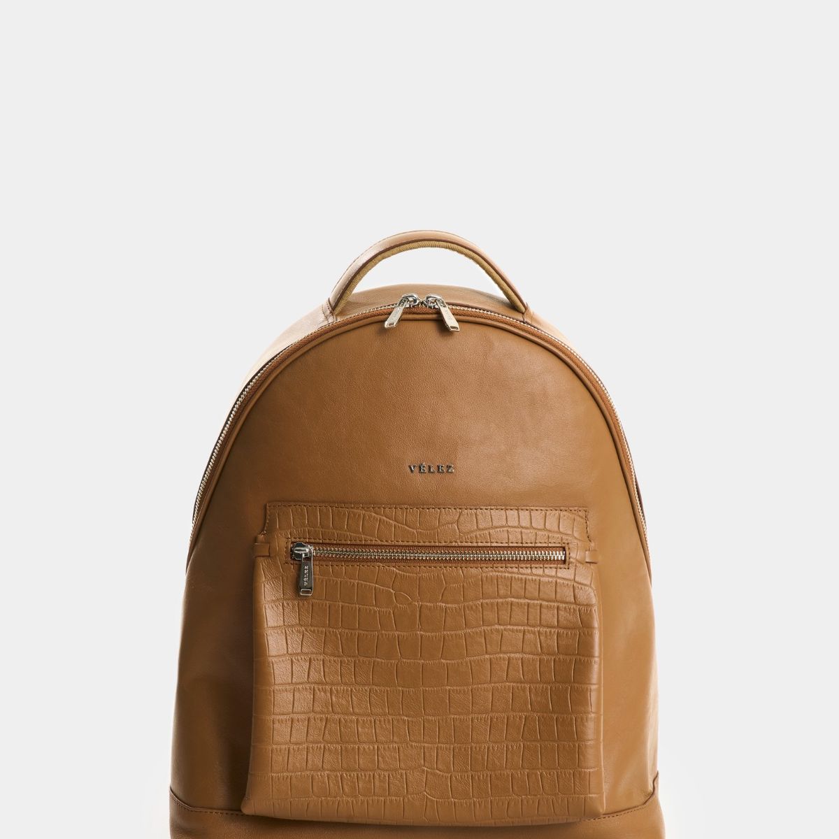 VELEZ - Vélez Mochila De Cuero Grabado  Mujer Floral Miel
