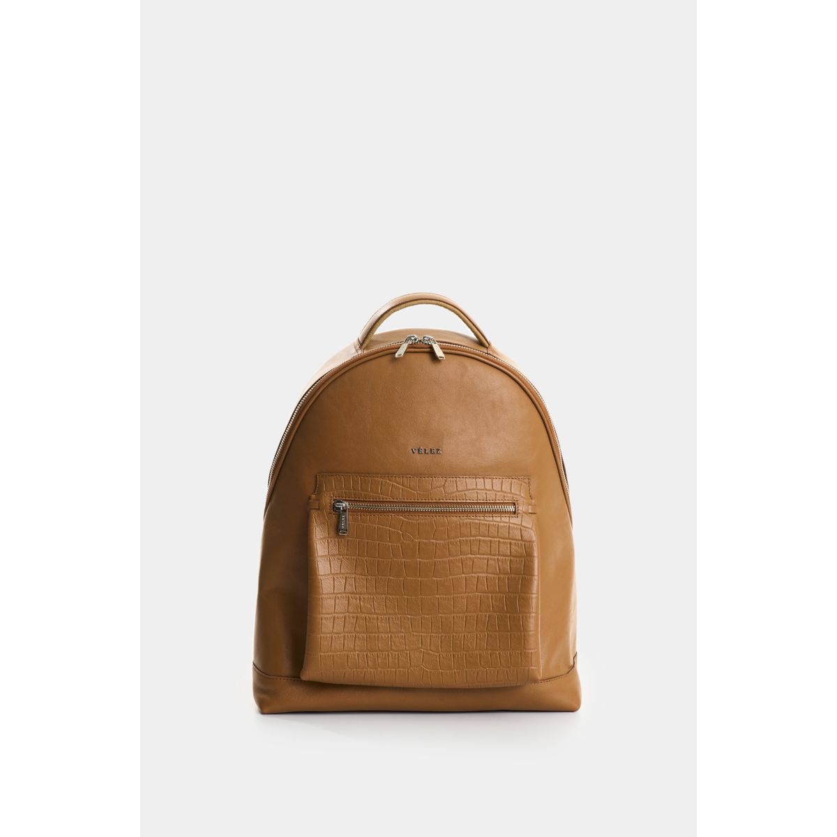 VELEZ - Vélez Mochila De Cuero Grabado  Mujer Floral Miel