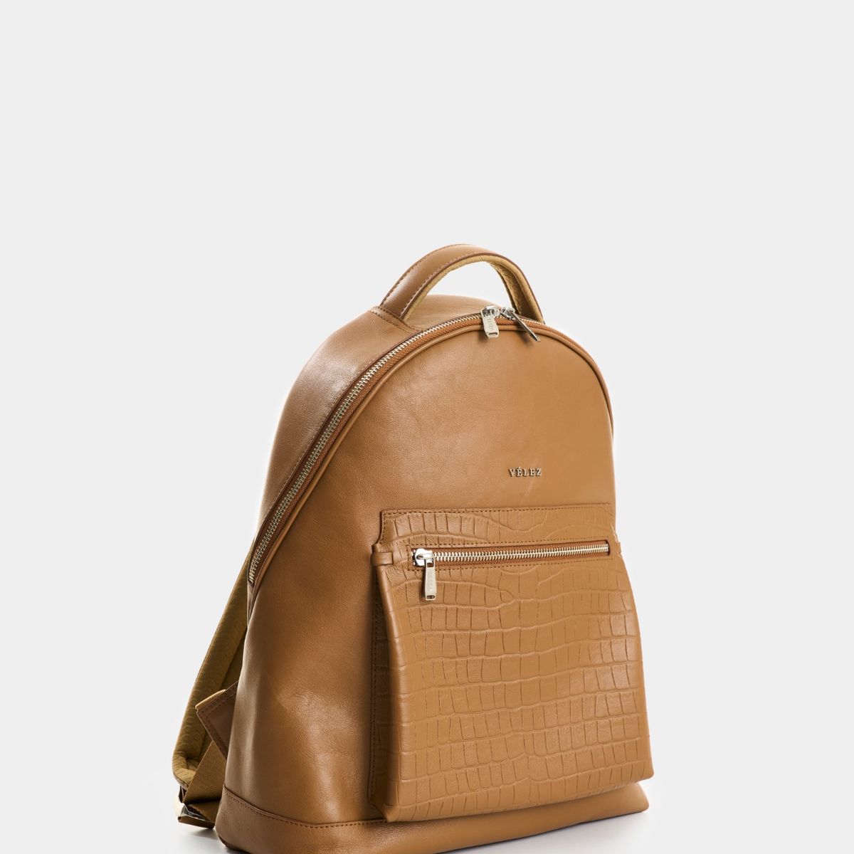 VELEZ - Vélez Mochila De Cuero Grabado  Mujer Floral Miel