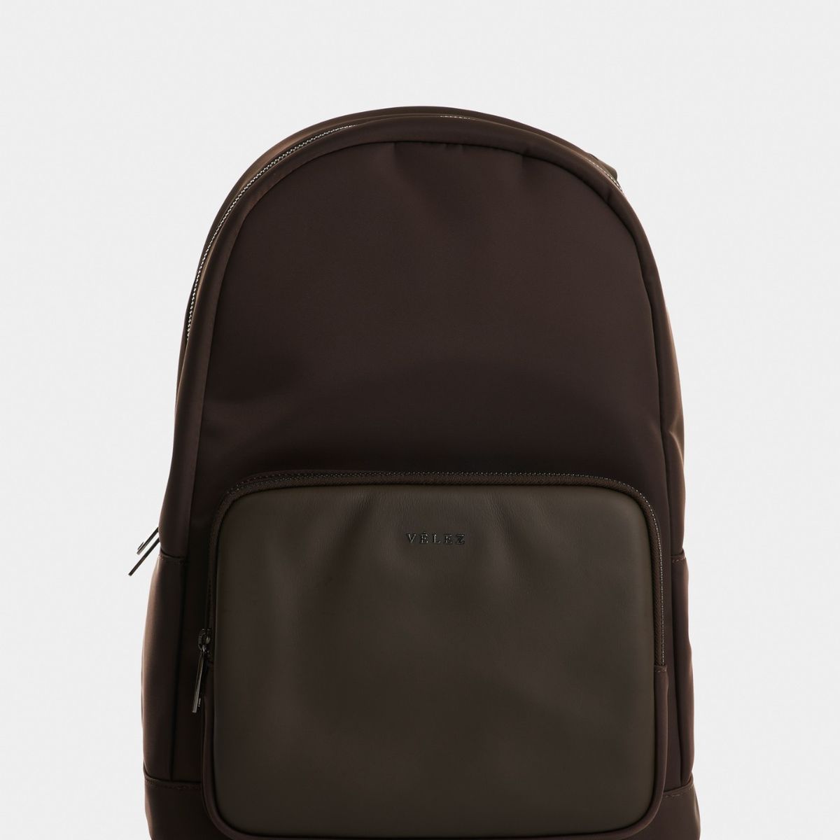 VELEZ - Vélez Mochila En Lona Y Cuero Hombre Astra Café