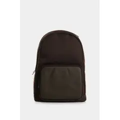 VELEZ - Vélez Mochila En Lona Y Cuero Hombre Astra Café