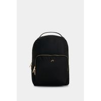 Vélez Mochila Púrpura En Lona Para Mujer Casual Negro