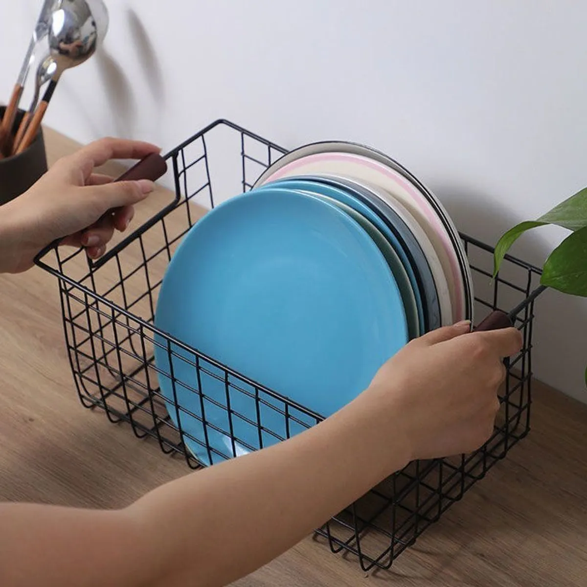 OKAY - Pack 2 Canasto Organizador Cesta Ropa Verduras Frutas Cocina