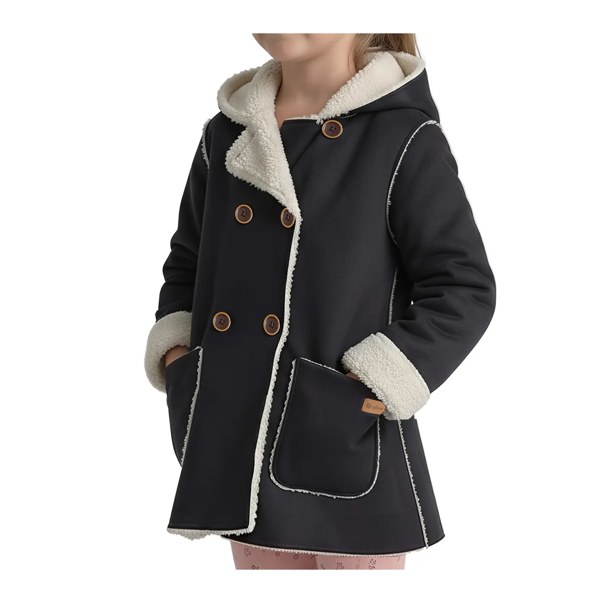 EXCEPTION - Chaqueta Tipo Gamuza Interior Chiporro Reversible Niña Exception