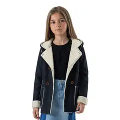 EXCEPTION - Chaqueta Tipo Gamuza Interior Chiporro Reversible Niña