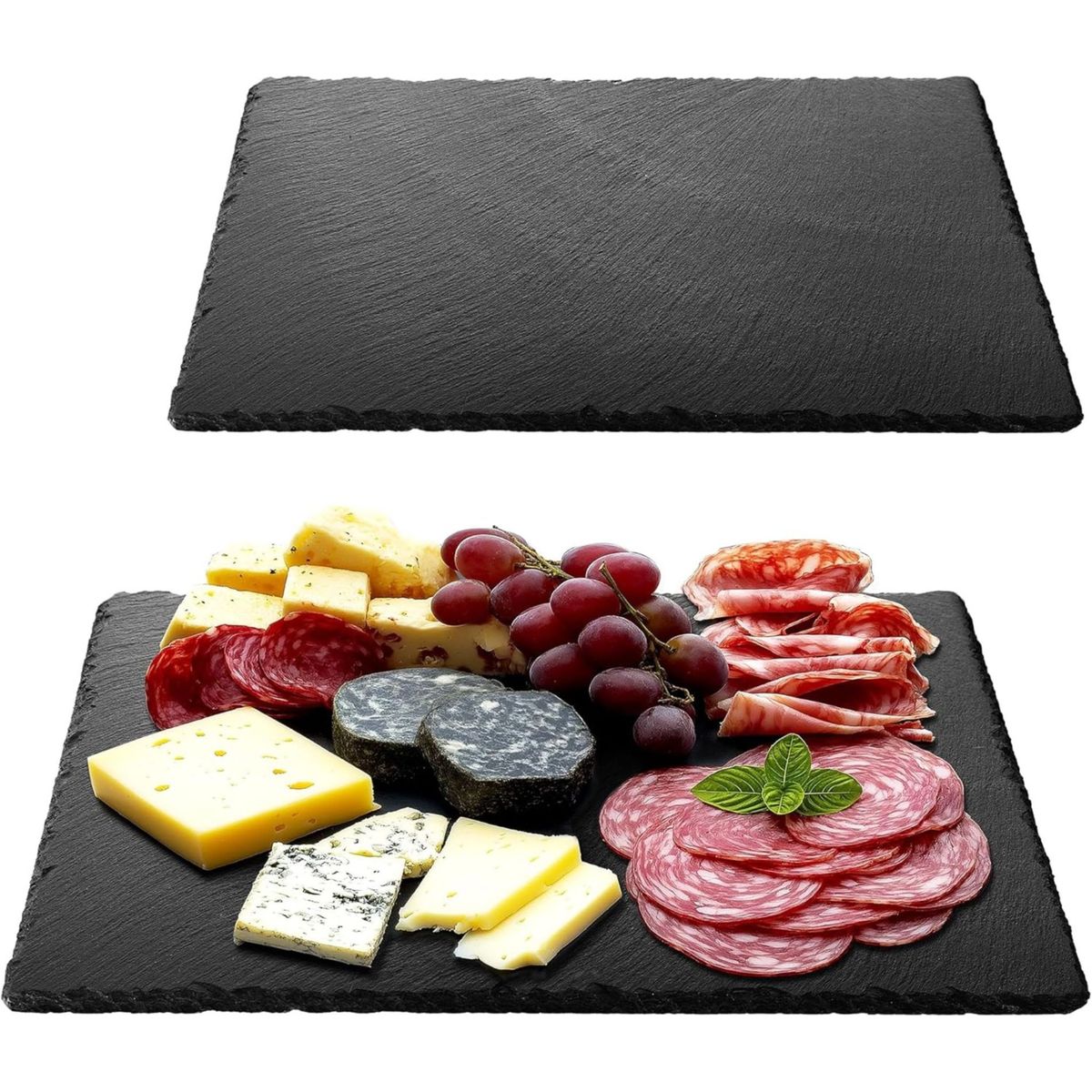GENERICO - Plato Pizarra De Piedra Rectangular 40 x 30cm Para Sushi