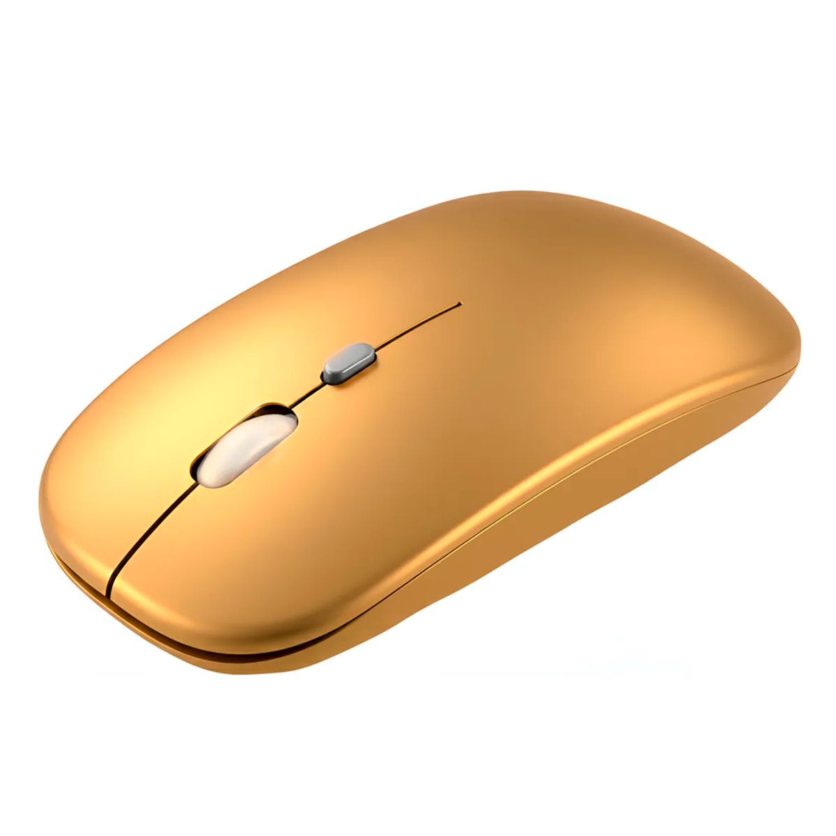 GENERICO - Mouse Inalámbrico Bluetooth Recargable Dorado